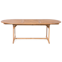 Beliani MAUI - Garden set for 8 - Light wood color/Gray - Acacia wood