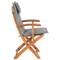 Beliani MAUI - Garden set for 8 - Light wood color/Gray - Acacia wood