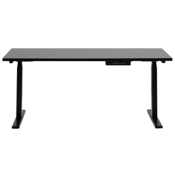 Beliani DESTIN I - Elektrisch Verstelbaar bureau - Zwart - 130 cm - Spaanplaat