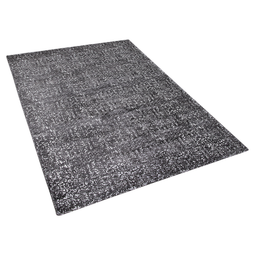 Beliani ESEL - Short pile rug - Gray - 140 x 200 cm - Viscose