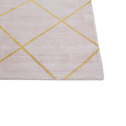Beliani ATIKE - Rug - Light pink - 140 x 200 cm - Viscose