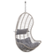 Beliani PINETO - Hanging chair - Gray - 80 cm - PE rattan