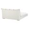Beliani NANTES - Waterbed LED - White - 140 x 200 cm - Leather