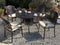 Beliani MANFRIA - Garden set for 4 - Brown - Aluminum
