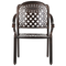 Beliani MANFRIA - Garden set for 4 - Brown - Aluminum