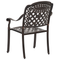 Beliani MANFRIA - Garden set for 4 - Brown - Aluminum