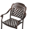 Beliani MANFRIA - Garden set for 4 - Brown - Aluminum