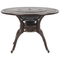 Beliani MANFRIA - Garden set for 4 - Brown - Aluminum