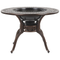 Beliani MANFRIA - Garden set for 4 - Brown - Aluminum