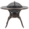 Beliani MANFRIA - Garden set for 4 - Brown - Aluminum