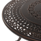 Beliani MANFRIA - Garden set for 4 - Brown - Aluminum