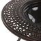 Beliani MANFRIA - Garden set for 4 - Brown - Aluminum