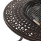 Beliani MANFRIA - Garden set for 4 - Brown - Aluminum