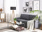 Beliani RONNEBY - Three-seater sofa - Gray - Velvet