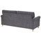 Beliani RONNEBY - Three-seater sofa - Gray - Velvet