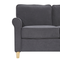 Beliani RONNEBY - Three-seater sofa - Gray - Velvet