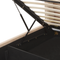 Beliani LUBBON - Bed with storage space - Beige - 180 x 200 cm - Velvet