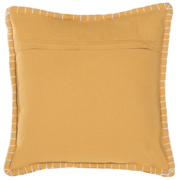 Beliani KAVALAM - Decorative cushion set of 2 - Yellow - 45 x 45 cm - Cotton