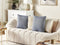 Beliani LUPINE - Decorative cushion set of 2 - Gray - 45 x 45 cm - Polyester