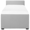 Beliani MARMANDE - Trundle bed - Light gray - 80 x 200 cm - Polyester