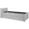 Beliani MARMANDE - Trundle bed - Light gray - 80 x 200 cm - Polyester