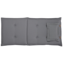 Beliani MAUI - Seat cushion set of 2 - Graphite gray - 40 x 54 cm - Polyester