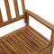 Beliani SOVANA - Garden bench - Light wood color - Acacia wood