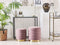 Beliani GARLAND - Pouf - Pink - 40/33 cm - Velvet