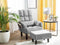 Beliani OLAND - Armchair - Gray - Polyester