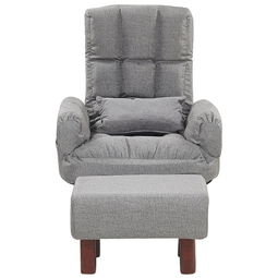 Beliani OLAND - Armchair - Gray - Polyester