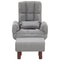Beliani OLAND - Armchair - Gray - Polyester