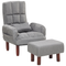 Beliani OLAND - Armchair - Gray - Polyester