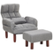 Beliani OLAND - Armchair - Gray - Polyester