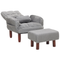 Beliani OLAND - Armchair - Gray - Polyester