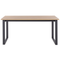 Beliani BERLIN - Dining table - Dark wood color - 80 x 160 cm - Fibreboard
