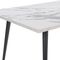 Beliani SANTIAGO - Dining table - White - 80 x 120 cm - Fiberboard
