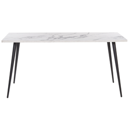 Beliani SANTIAGO - Dining table - White - 80 x 160 cm - Fiberboard