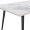 Beliani SANTIAGO - Dining table - White - 80 x 160 cm - Fiberboard