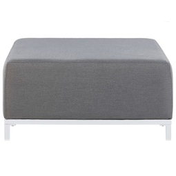 Beliani ROVIGO - Ottoman - Gray/White - Polyester