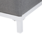 Beliani ROVIGO - Ottoman - Gray/White - Polyester