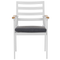 Beliani CAVOLI - Garden chair set of 4 - White - Aluminum