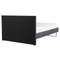 Beliani BELLOU - Double bed - Gray - 160 x 200 cm - Velvet
