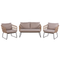 Beliani RAVELLO - Lounge set for 4 - Natural - PE rattan