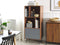 Beliani RICHMOND - Bookcase - Dark wood color - MDF