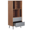 Beliani RICHMOND - Bookcase - Dark wood color - MDF