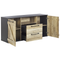 Beliani SALTER - Sideboard - Light wood color - Fibreboard