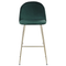 Beliani ARCOLA - Bar stool - Green - Velvet