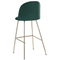 Beliani ARCOLA - Bar stool - Green - Velvet