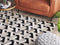 Beliani NARMAN - Patchwork rug - Gray - 160 x 230 cm - Cowhide leather