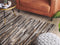 Beliani TUZLUCA - Patchwork rug - Gray - 140 x 200 cm - Cowhide